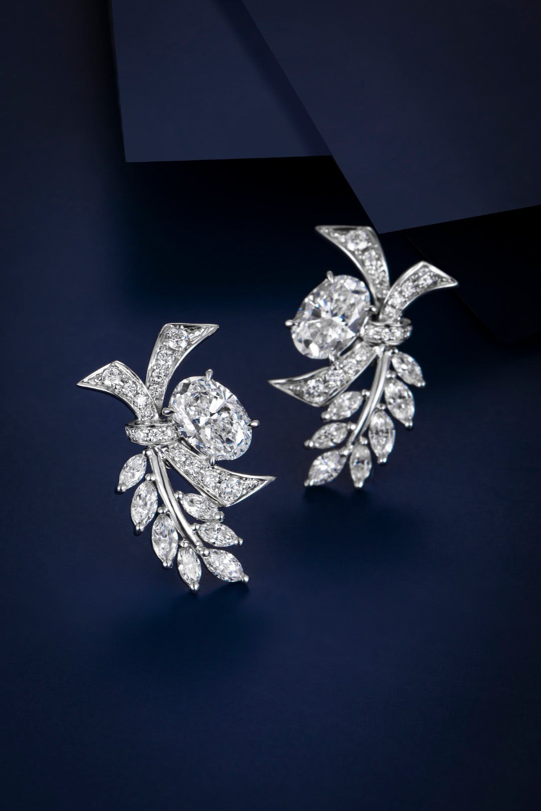 Pt900 Lab Grown Diamond Earrings