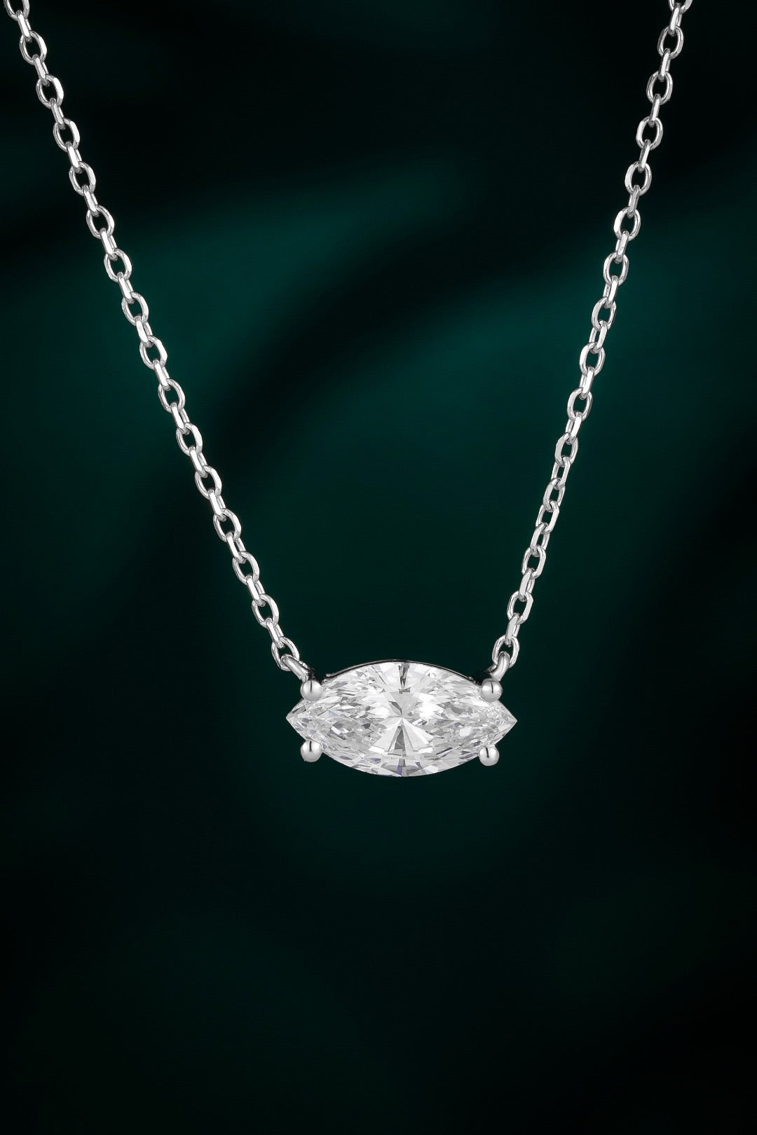Pt950 Lab Grown Diamond Necklace 16+2cm
