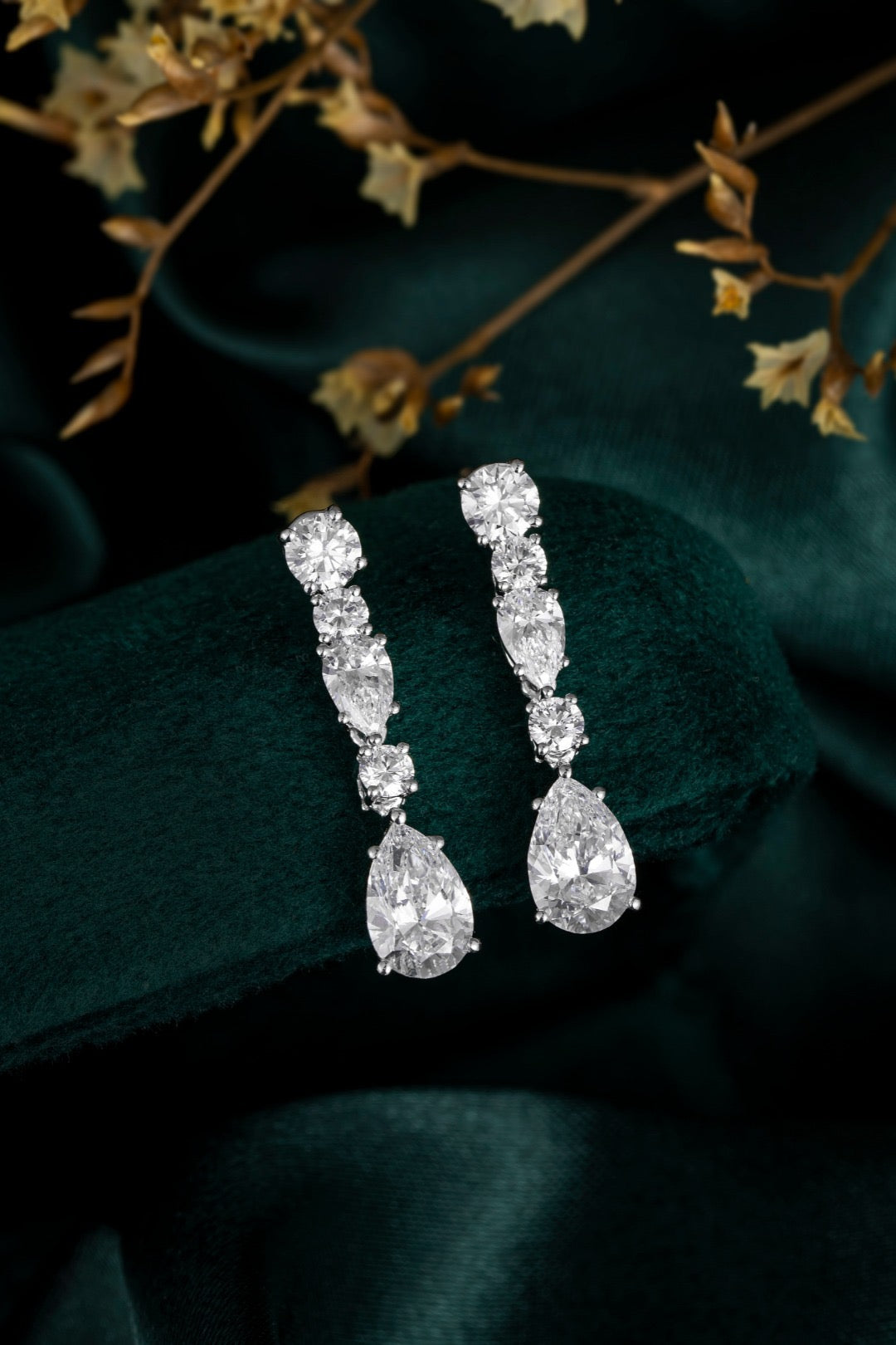Pt900 Lab Grown Diamond Earrings