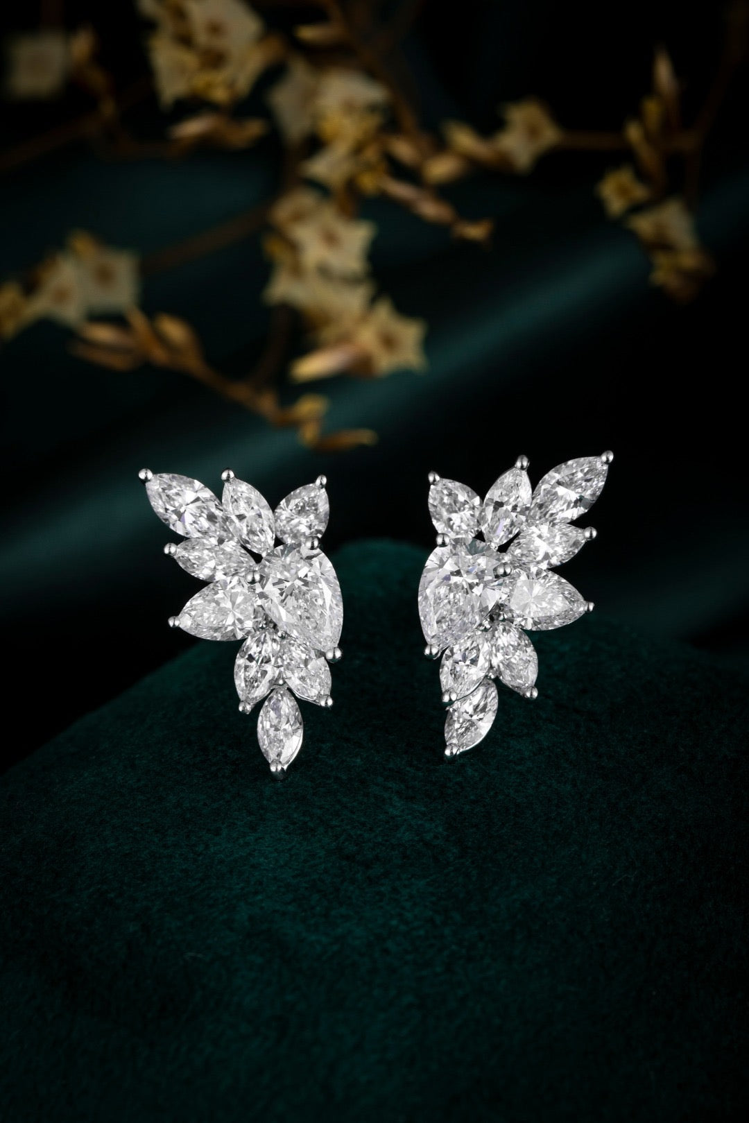 Pt900 Lab Grown Diamond Earrings