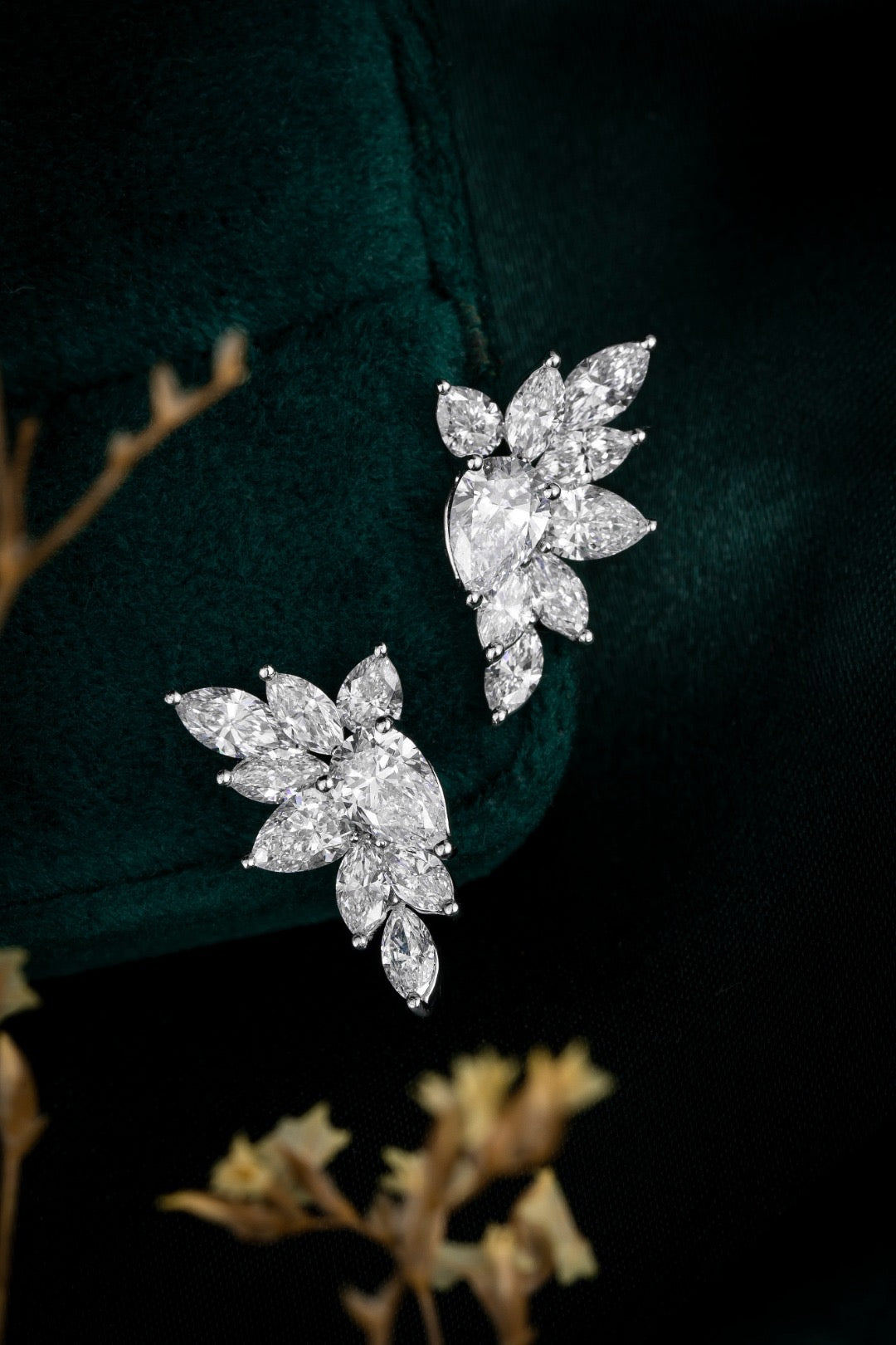Pt900 Lab Grown Diamond Earrings