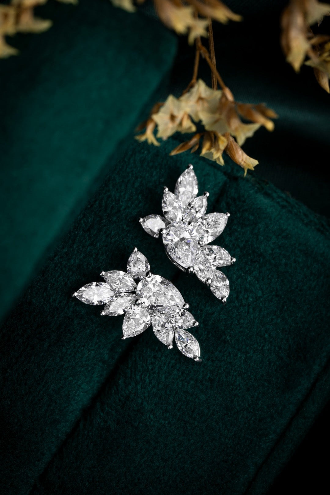 Pt900 Lab Grown Diamond Earrings