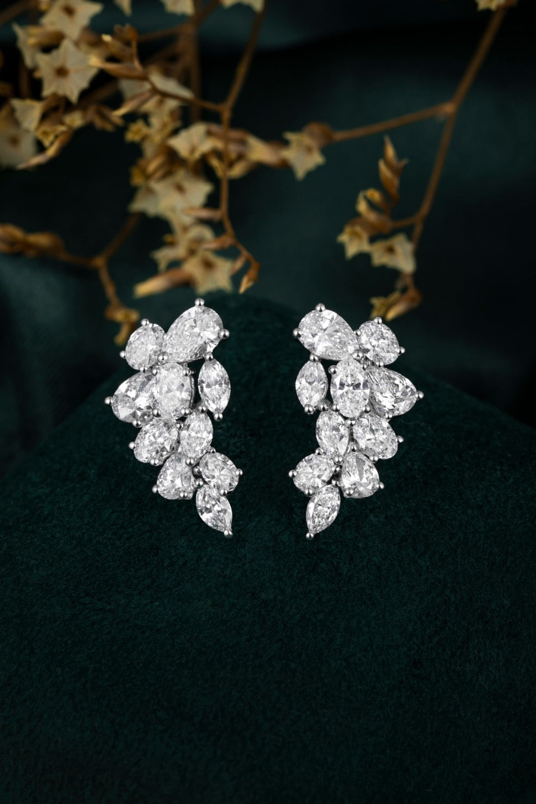 Pt900 Lab Grown Diamond Earrings