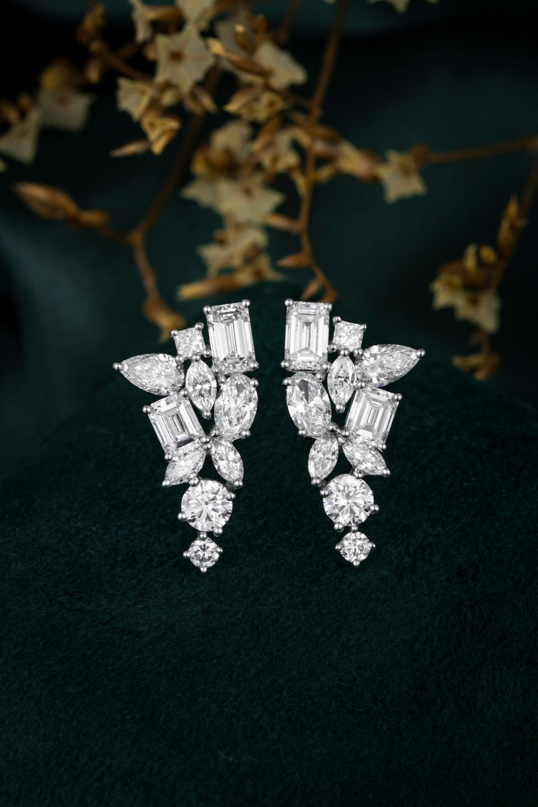 Pt900 Lab Grown Diamond Earrings