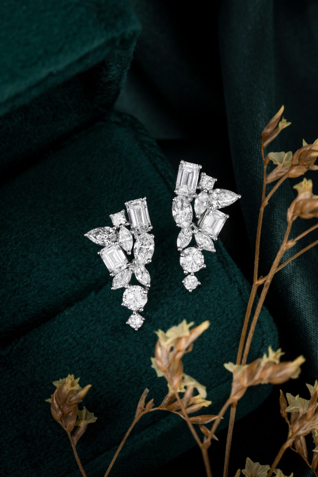 Pt900 Lab Grown Diamond Earrings