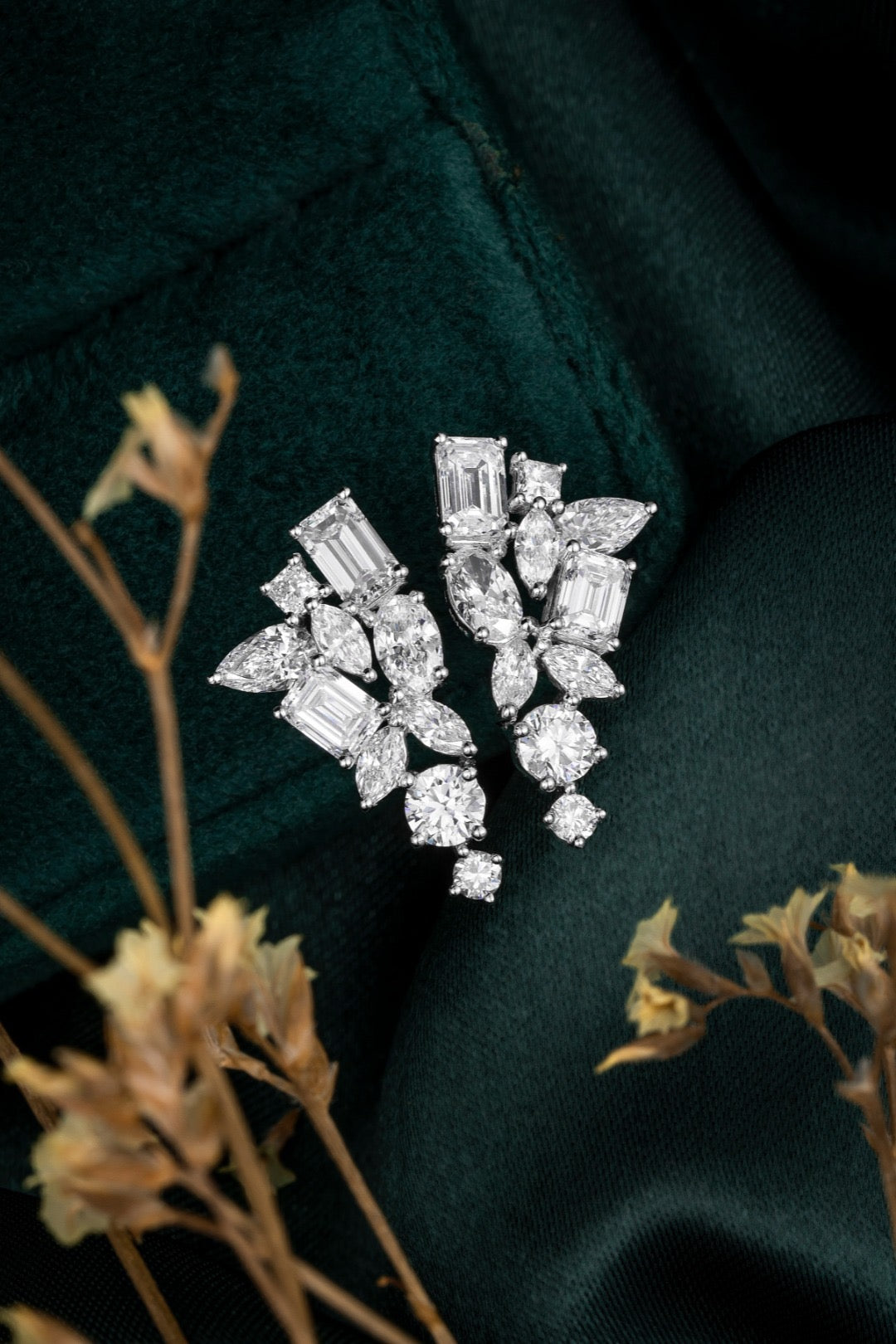 Pt900 Lab Grown Diamond Earrings
