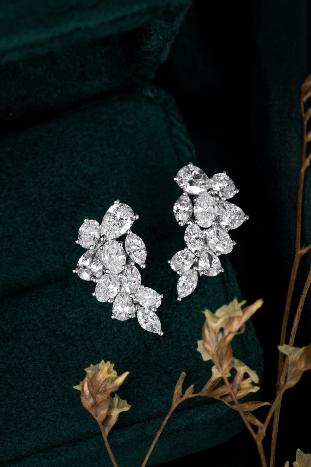 Pt900 Lab Grown Diamond Earrings