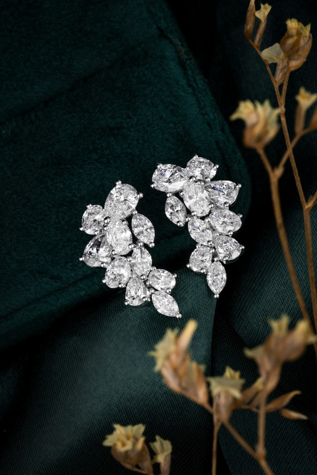 Pt900 Lab Grown Diamond Earrings