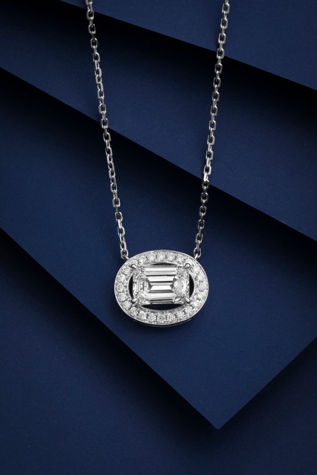Pt900 Lab Grown Diamond Necklace
