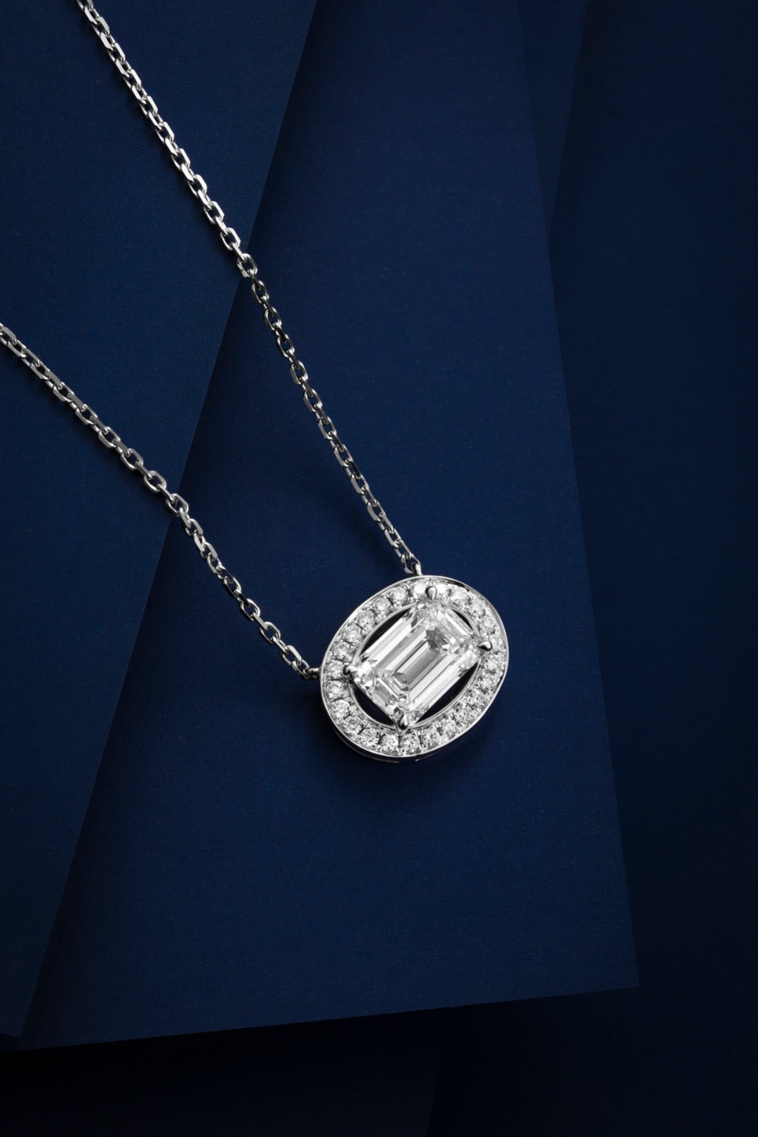 Pt900 Lab Grown Diamond Necklace