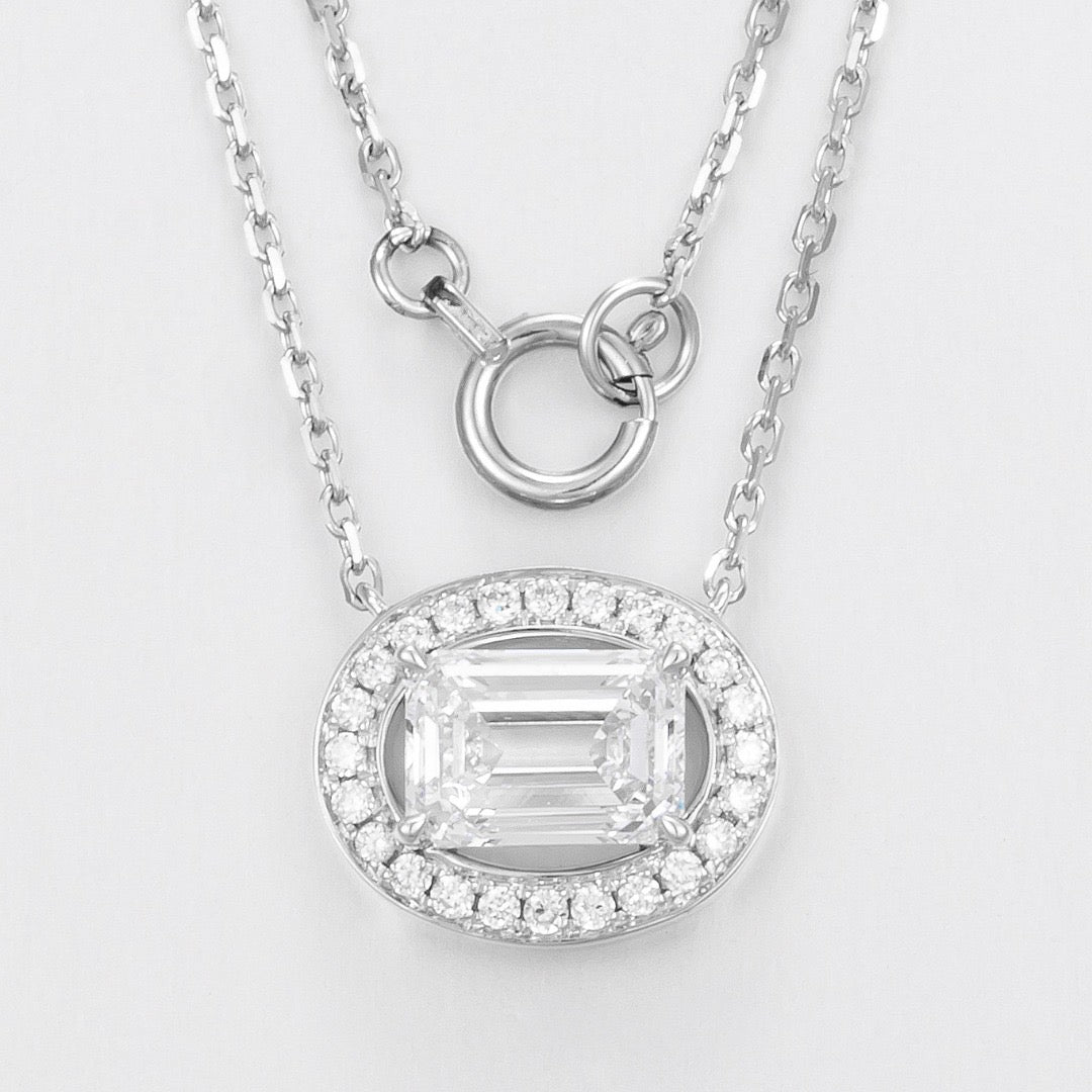 Pt900 Lab Grown Diamond Necklace