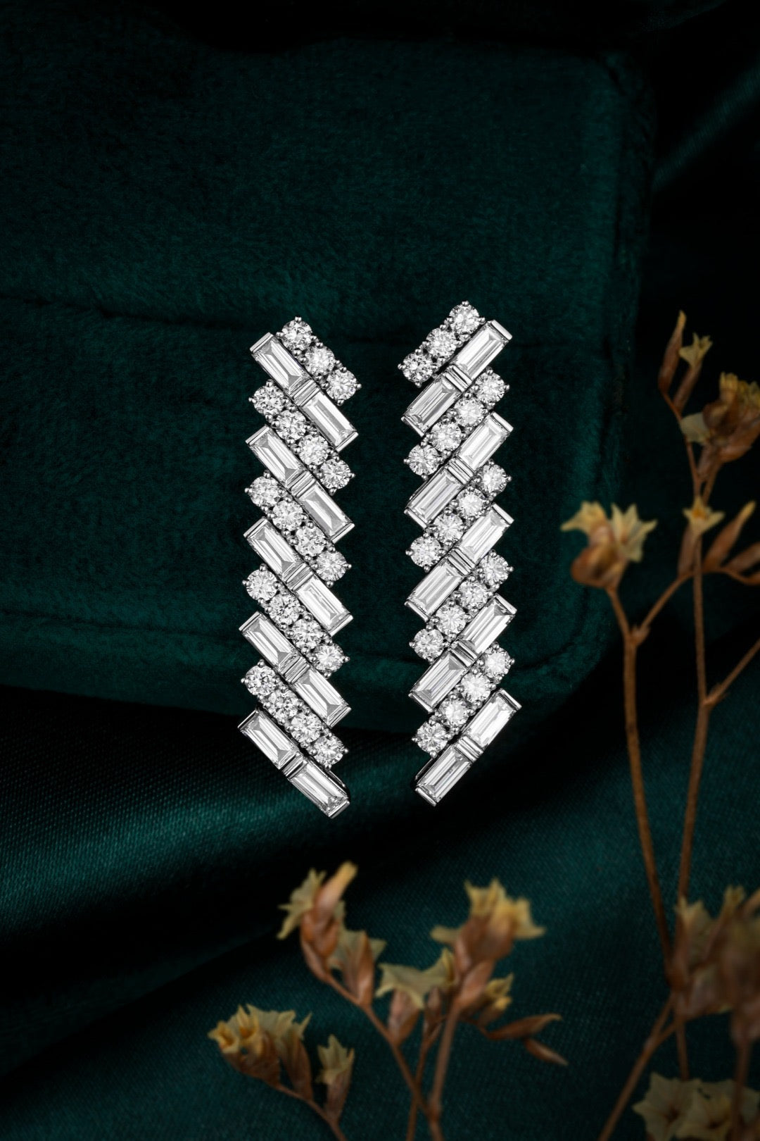 Pt900 Lab Grown Diamond Earrings