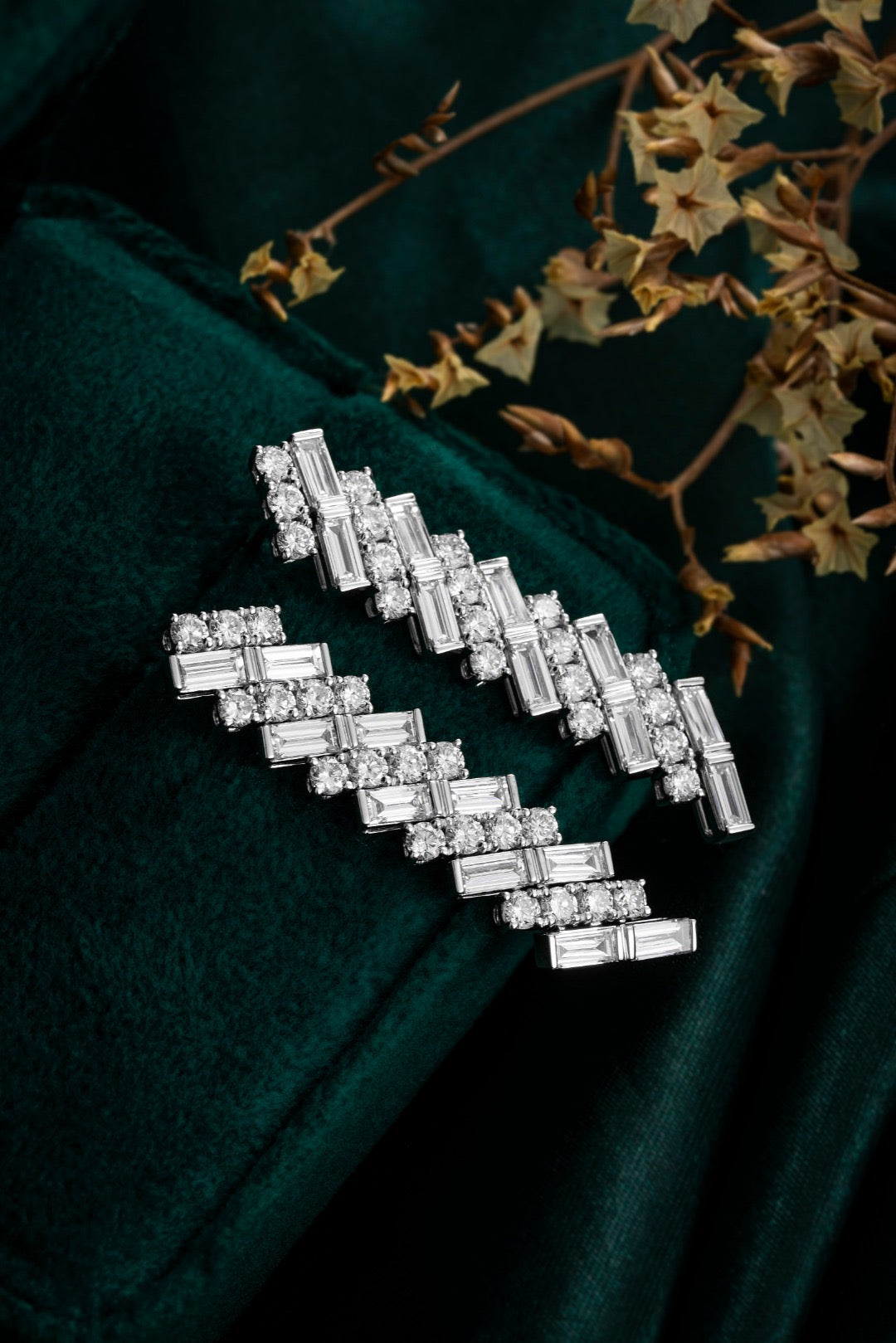 Pt900 Lab Grown Diamond Earrings