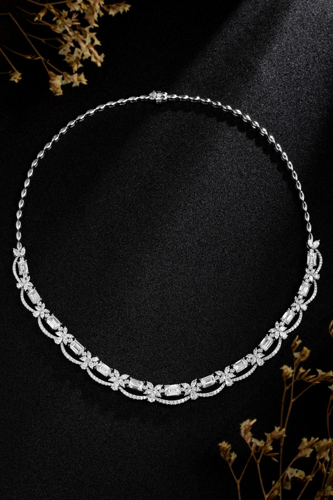 Pt900 Lab Grown Diamond Necklace