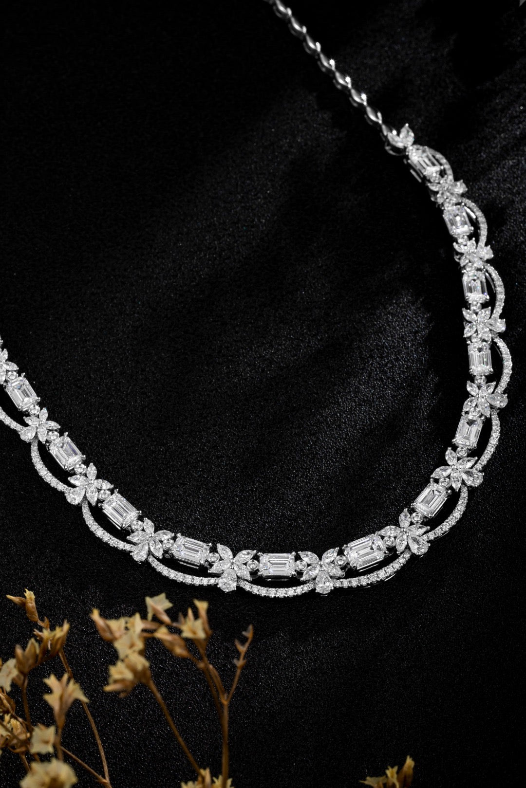 Pt900 Lab Grown Diamond Necklace