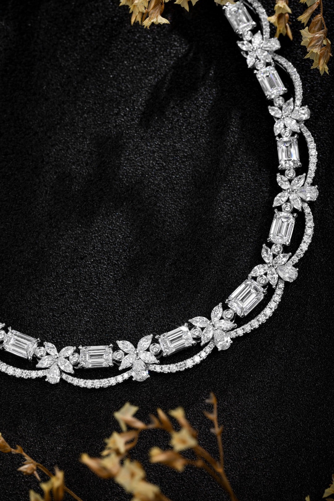 Pt900 Lab Grown Diamond Necklace
