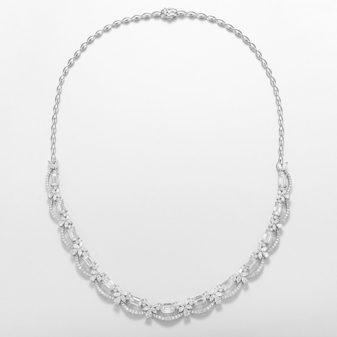 Pt900 Lab Grown Diamond Necklace