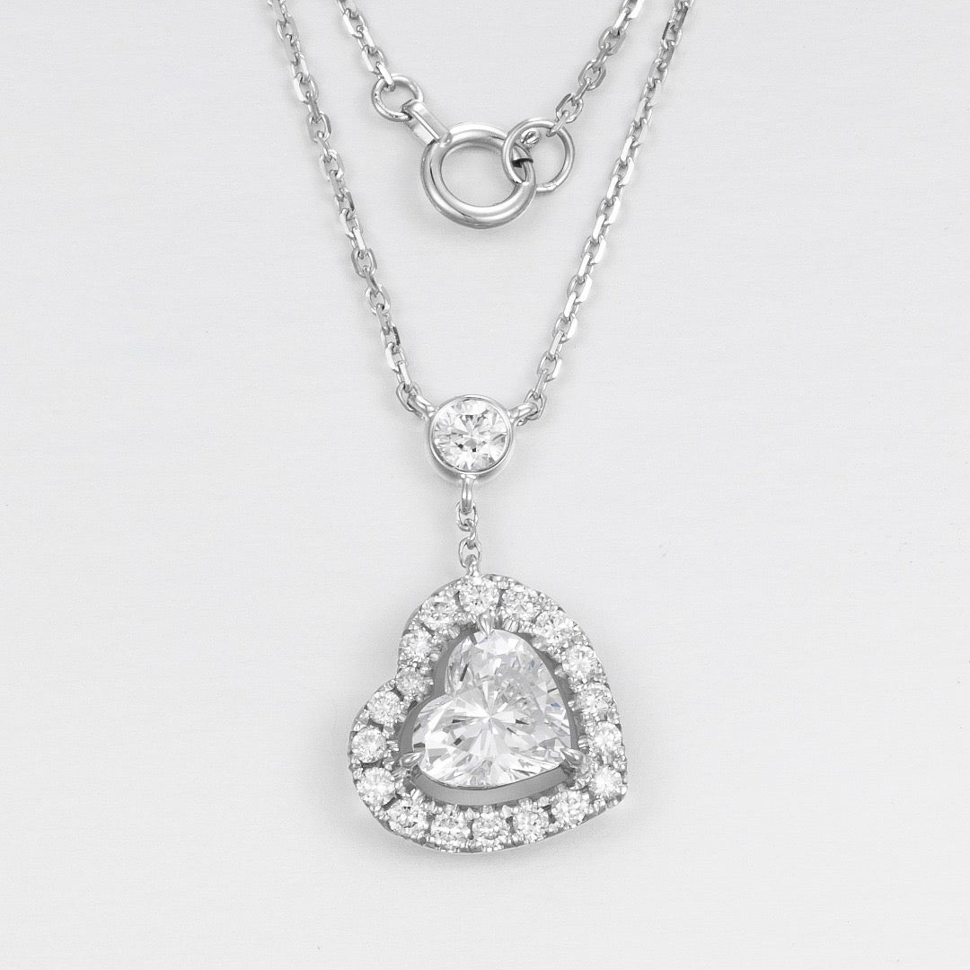 Pt900 Lab Grown Diamond Necklace