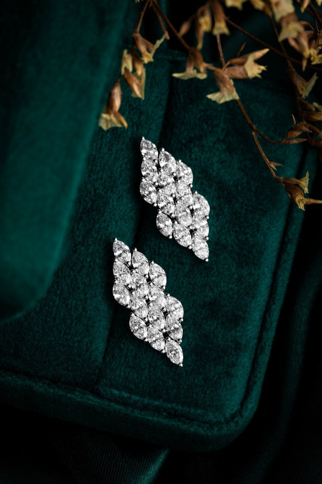 Pt900 Lab Grown Diamond Earrings