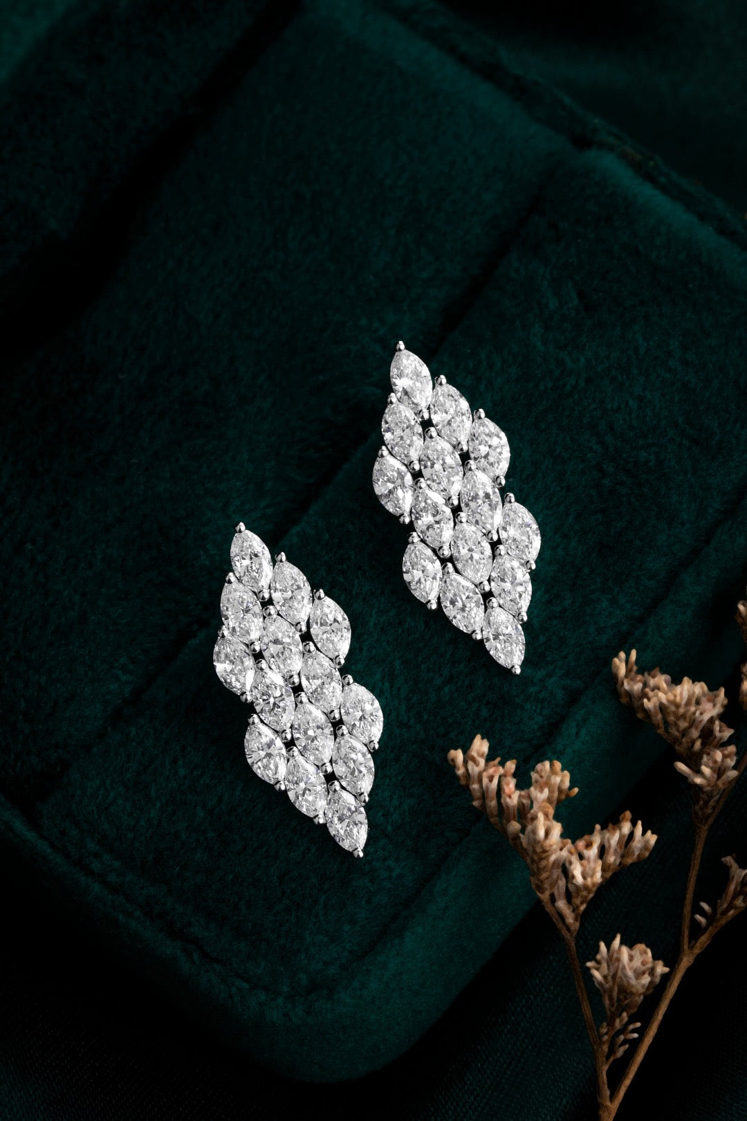 Pt900 Lab Grown Diamond Earrings