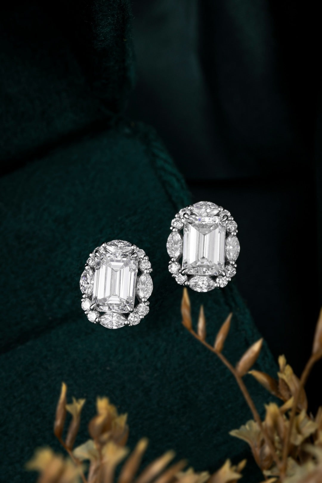 Pt900 Lab Grown Diamond Earrings