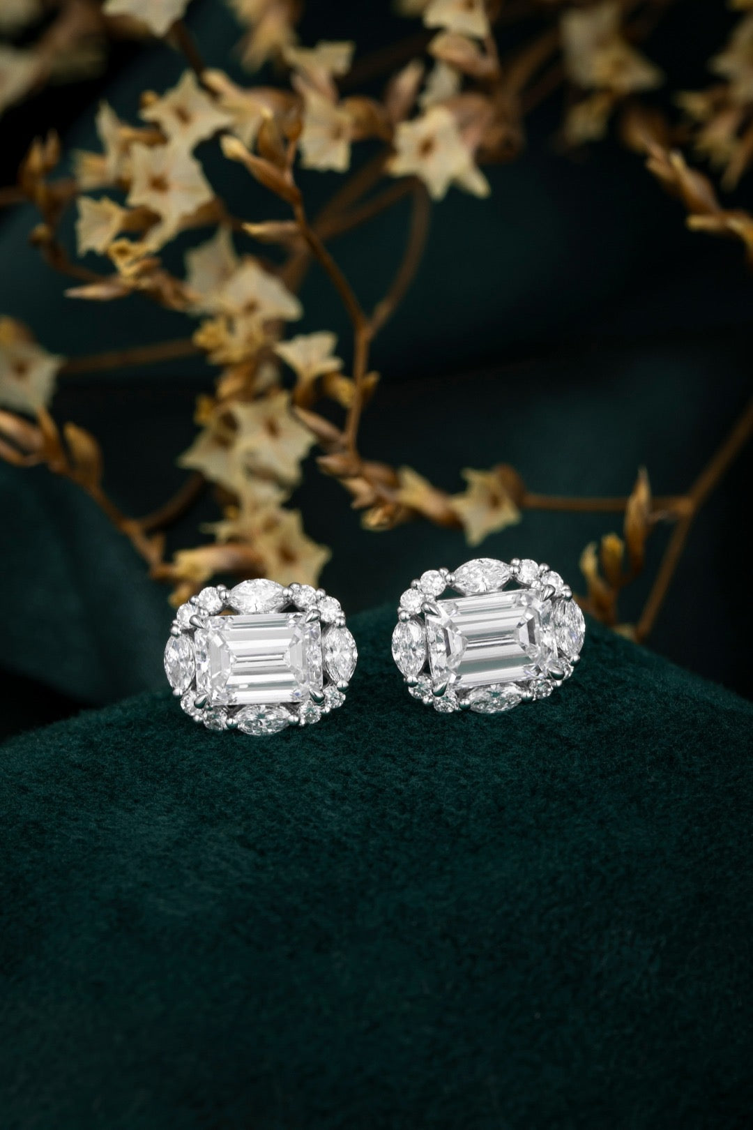 Pt900 Lab Grown Diamond Earrings