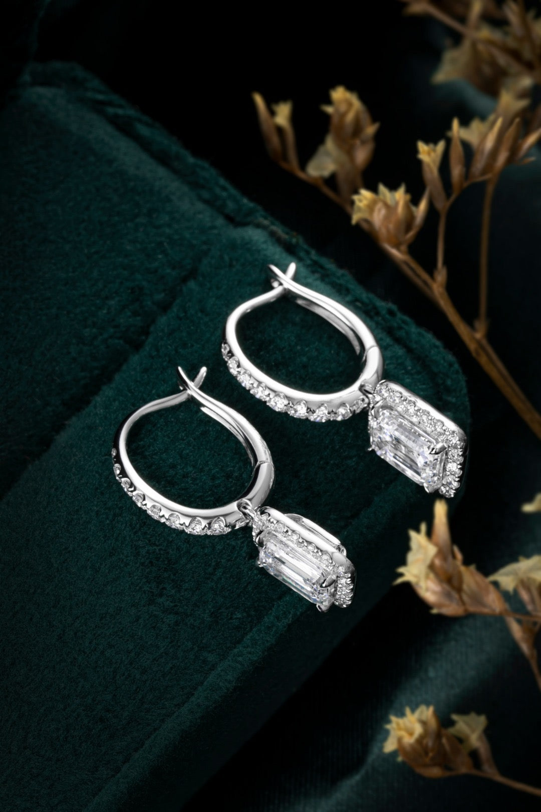 Pt900 Lab Grown Diamond Earrings