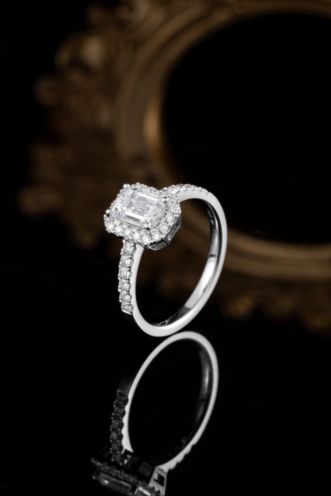 Pt900 Lab Grown Diamond Ring
