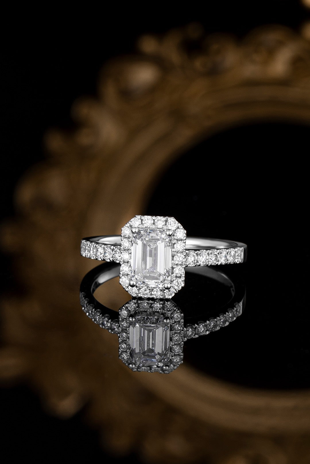Pt900 Lab Grown Diamond Ring