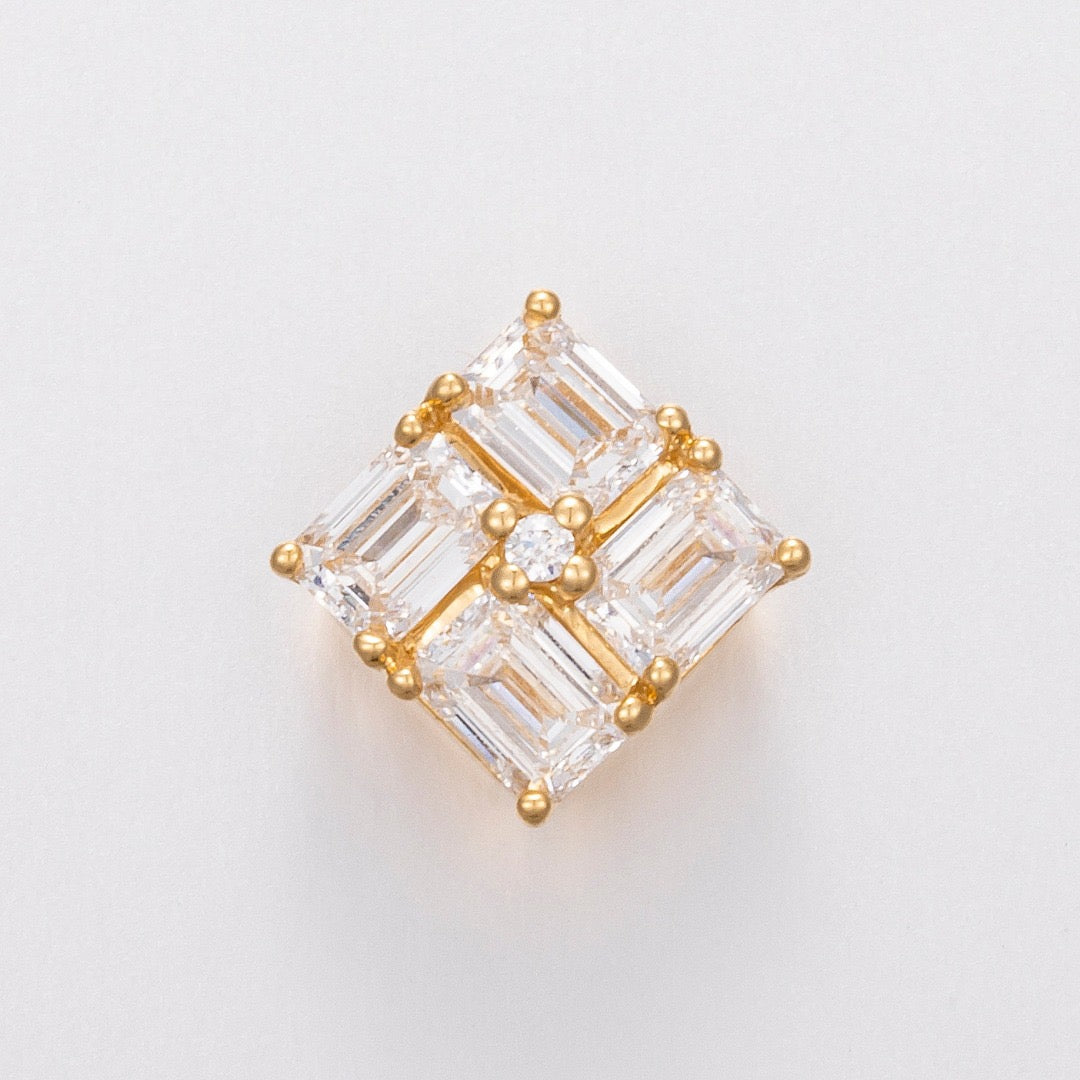18K Lab Grown Diamond Pendant