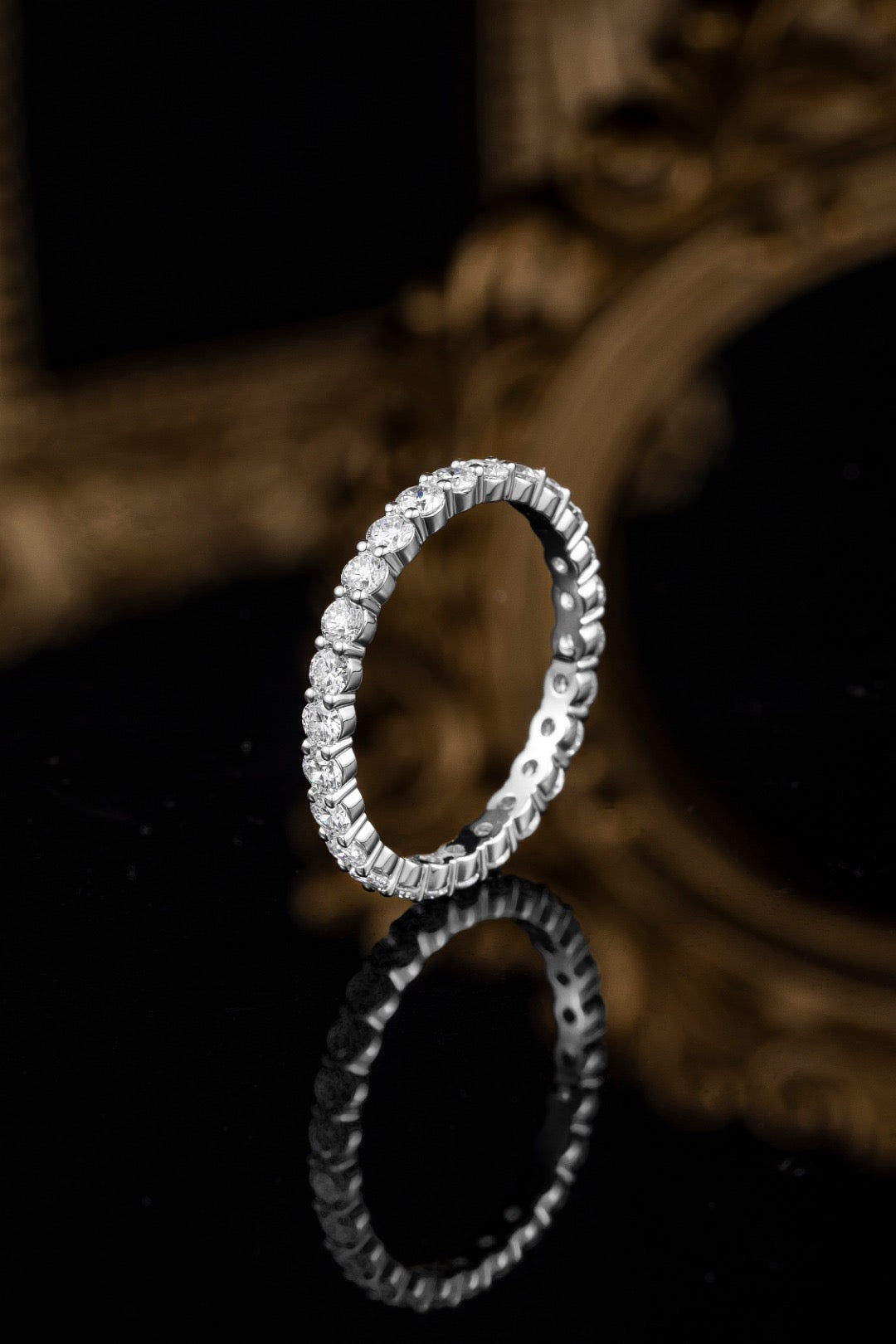 Pt900 Lab Grown Diamond Ring