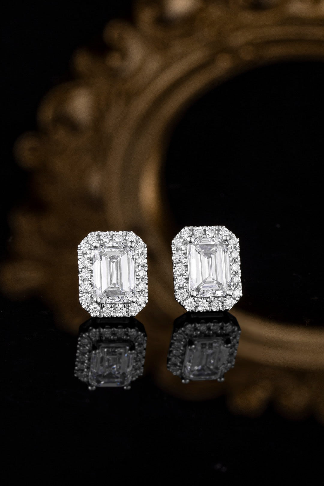 Pt900 Lab Grown Diamond Earrings
