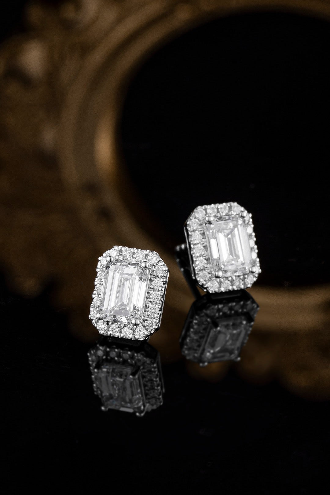 Pt900 Lab Grown Diamond Earrings