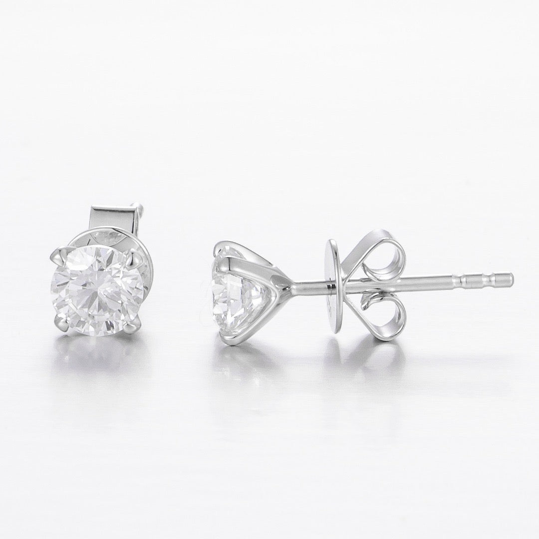 18K Lab Grown Diamond Earrings