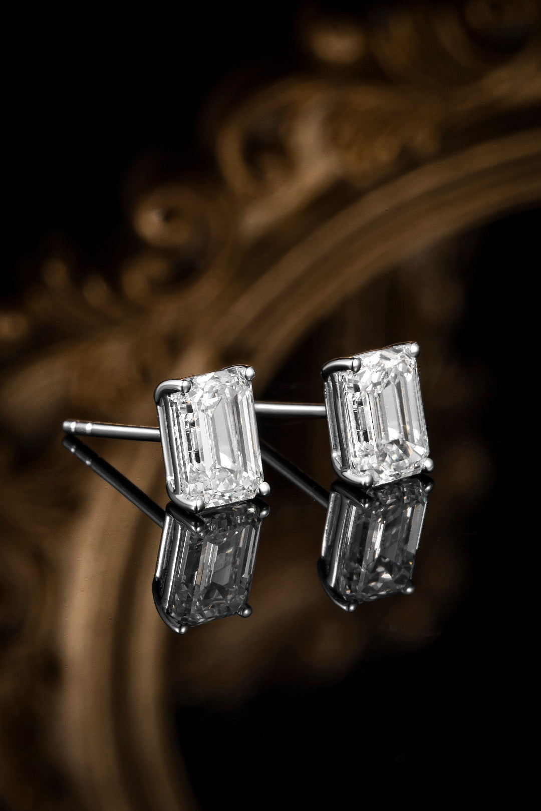 Pt900 Lab Grown Diamond Earrings