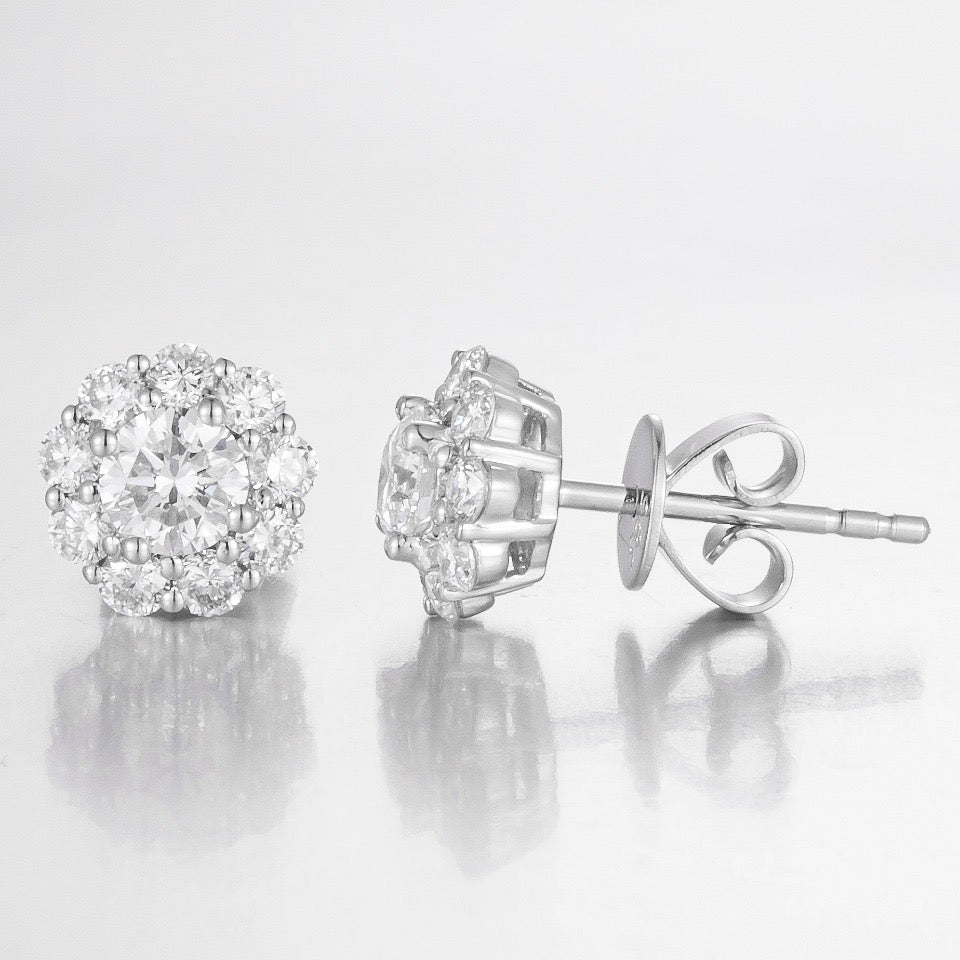 14K Lab Grown Diamond Earrings