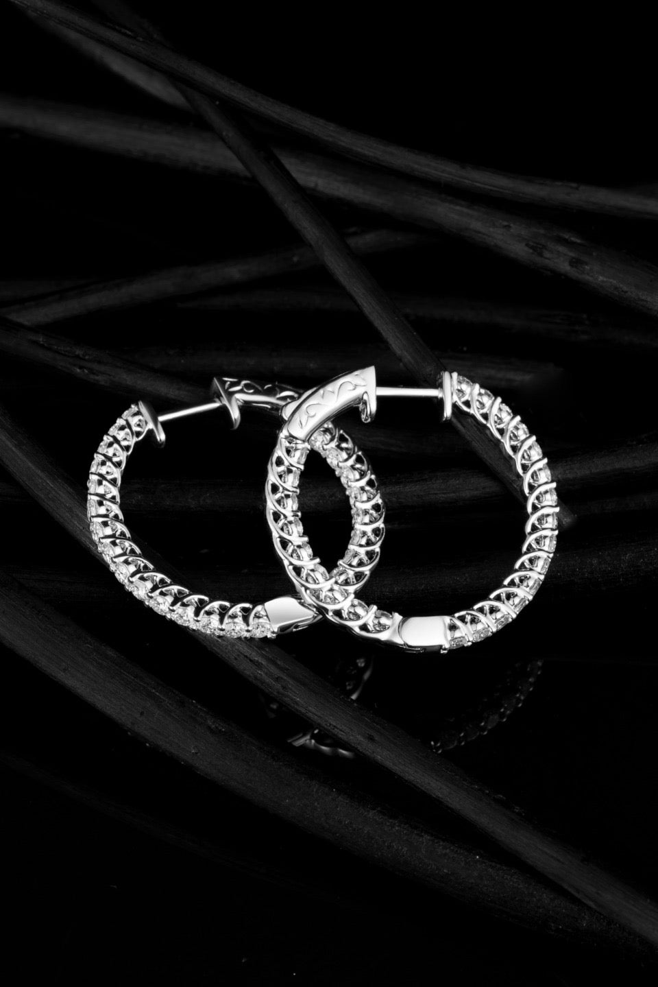18K Lab Grown Diamond Earrings