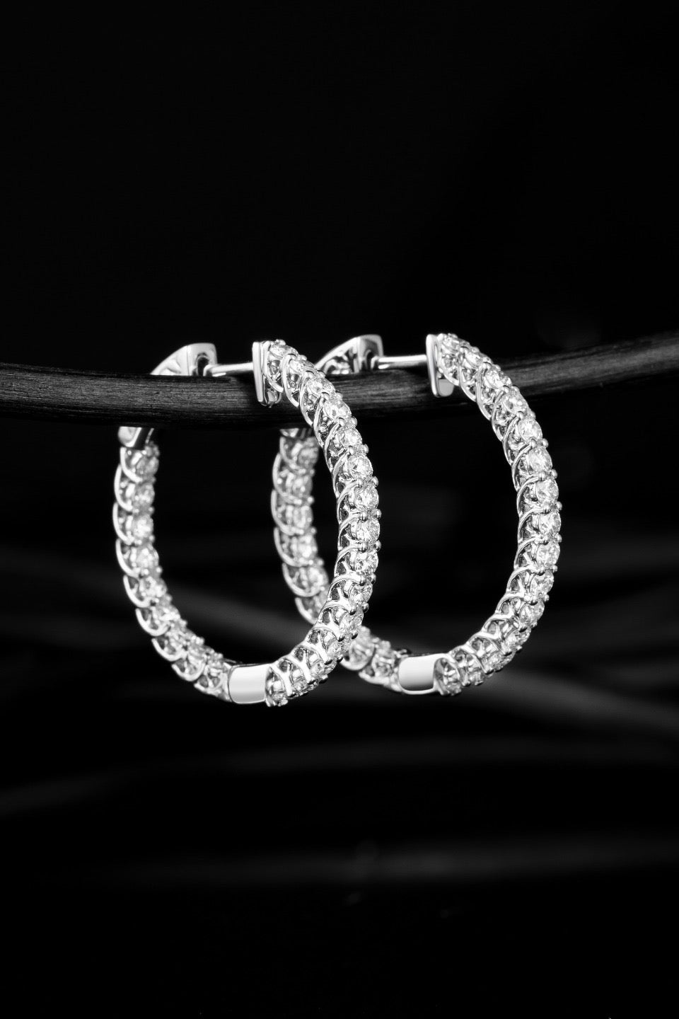 18K Lab Grown Diamond Earrings