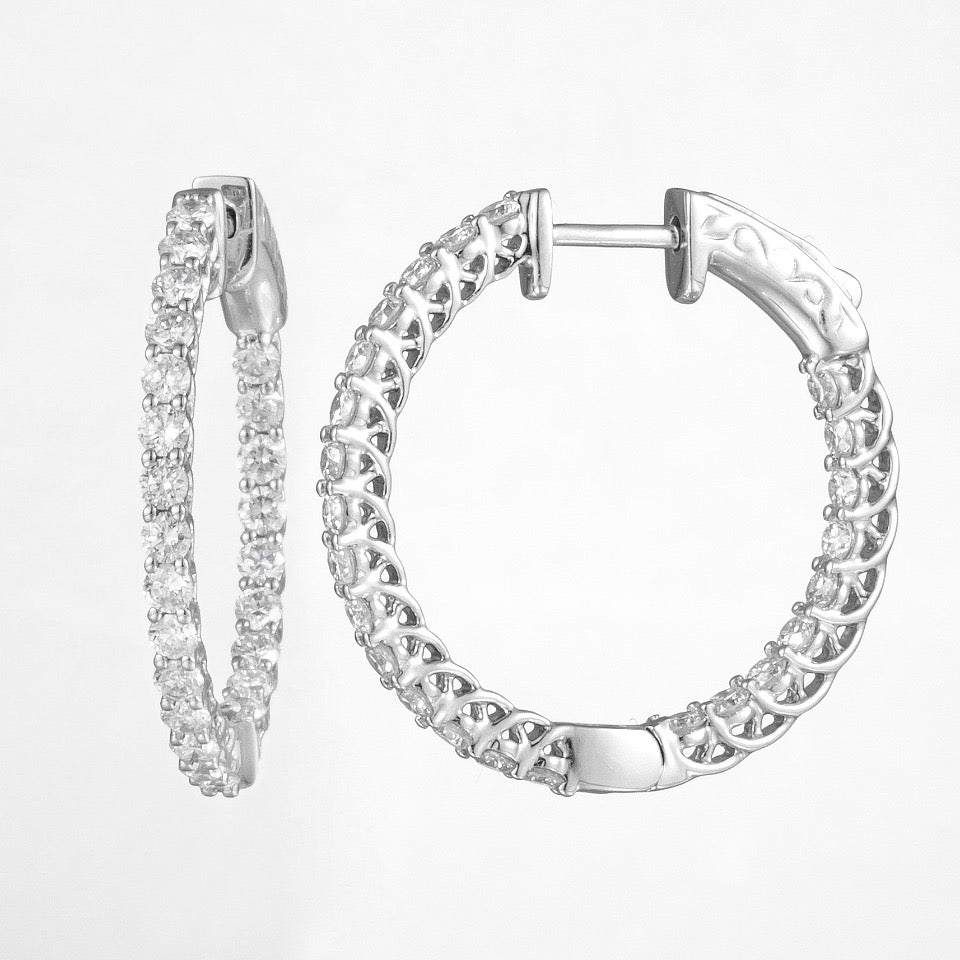 18K Lab Grown Diamond Earrings
