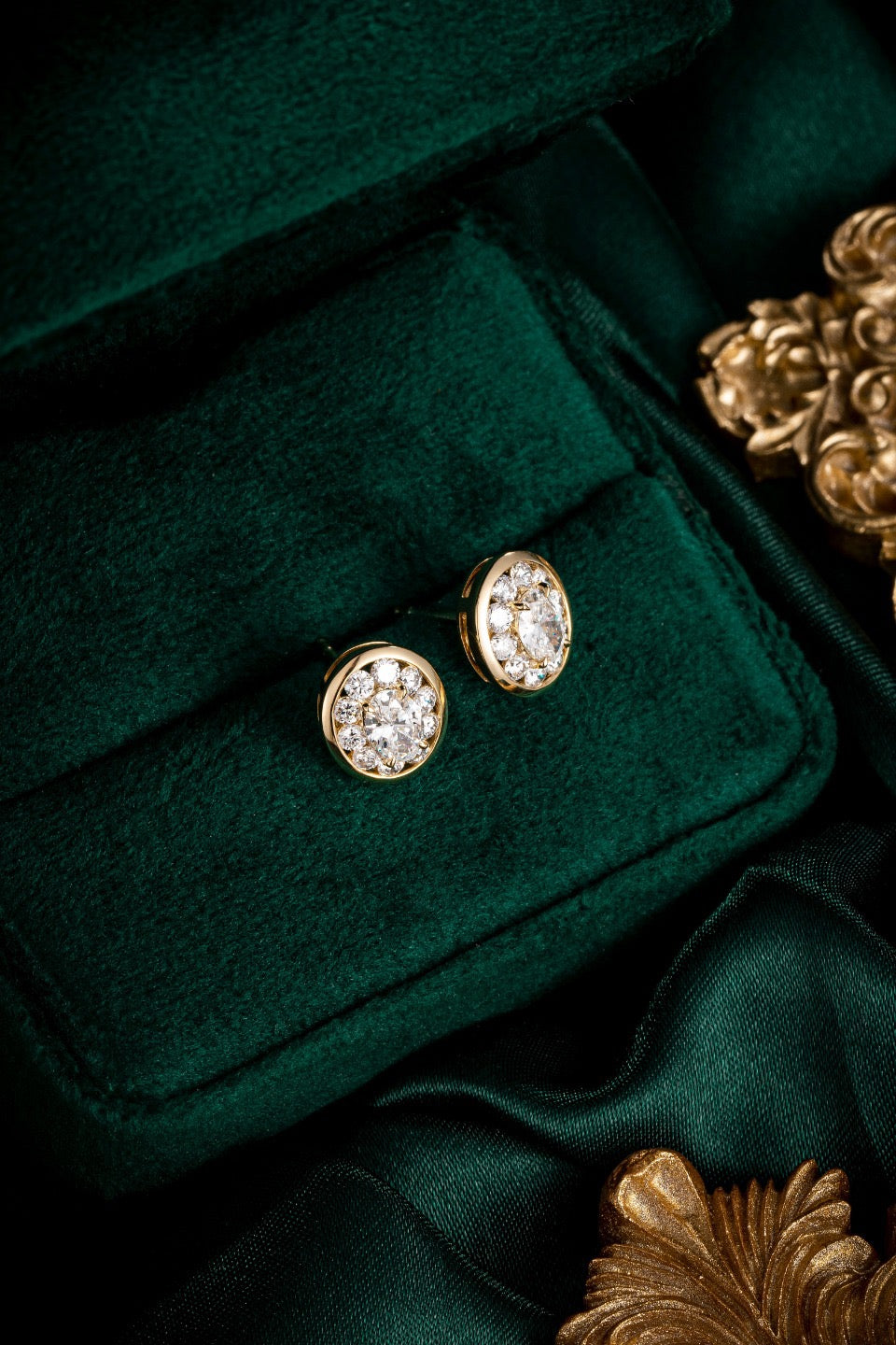 14K Lab Grown Diamond Earrings
