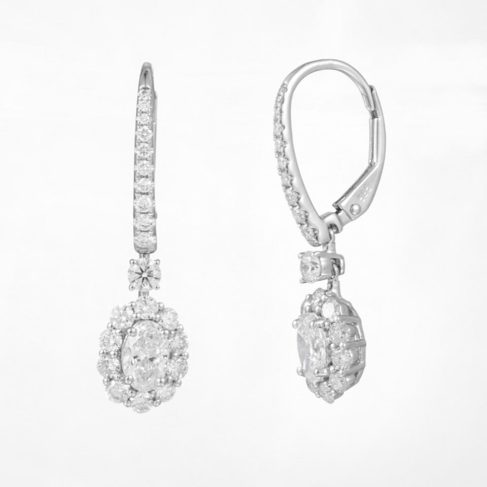14K Lab Grown Diamond Earrings