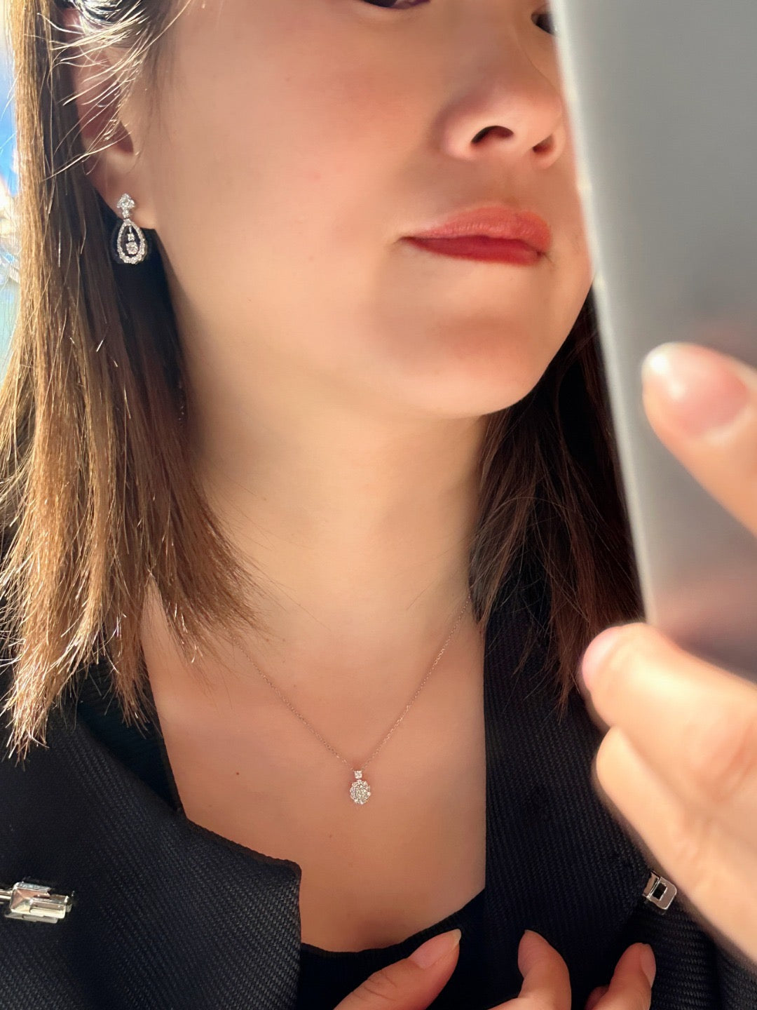 14K Lab Grown Diamond Earrings