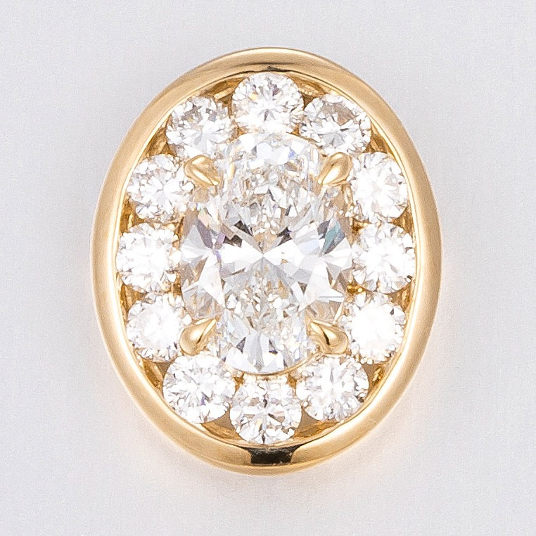 14K Lab Grown Diamond Pendant
