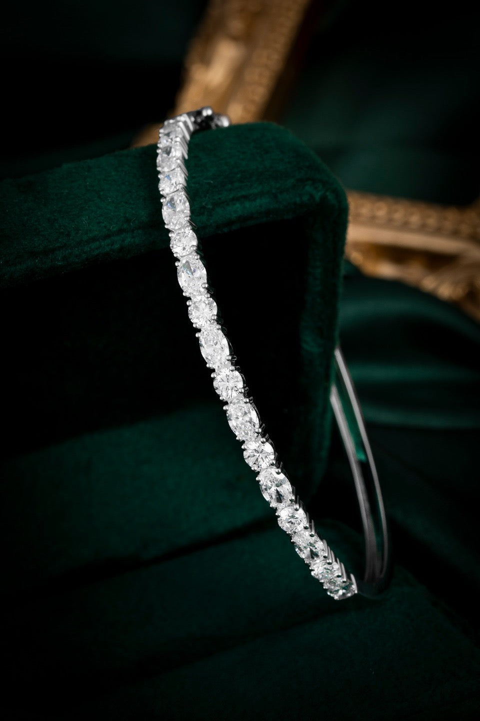 14K Lab Grown Diamond Bracelet 45*55