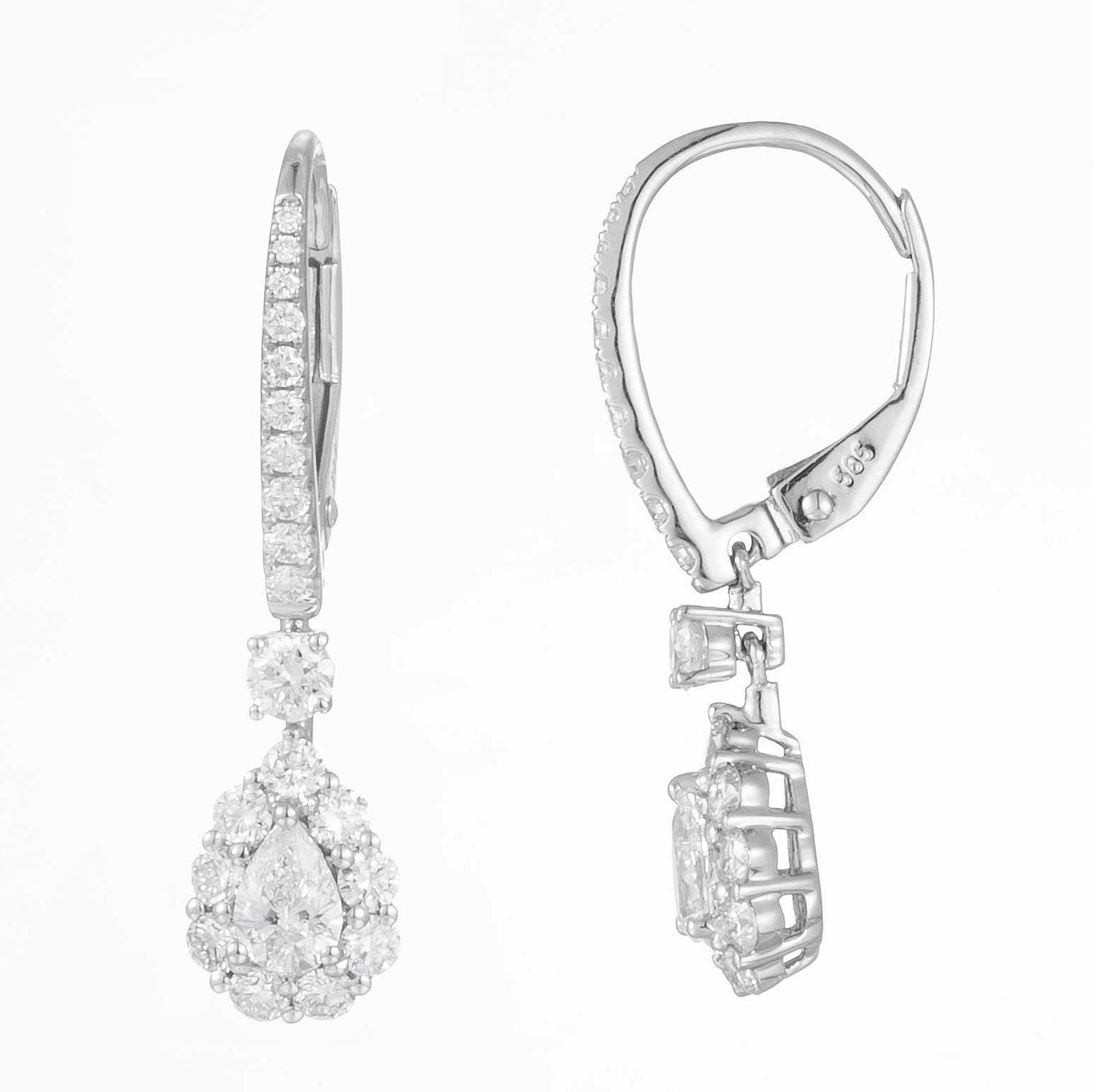 14K Lab Grown Diamond Earrings