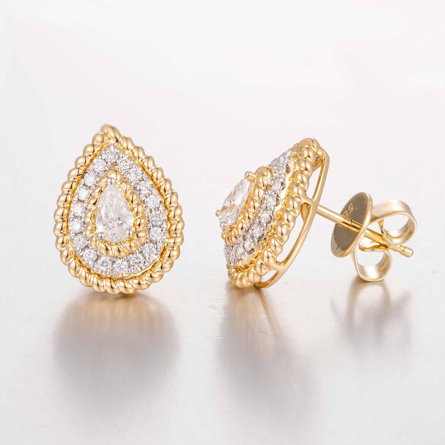14K Lab Grown Diamond Earrings