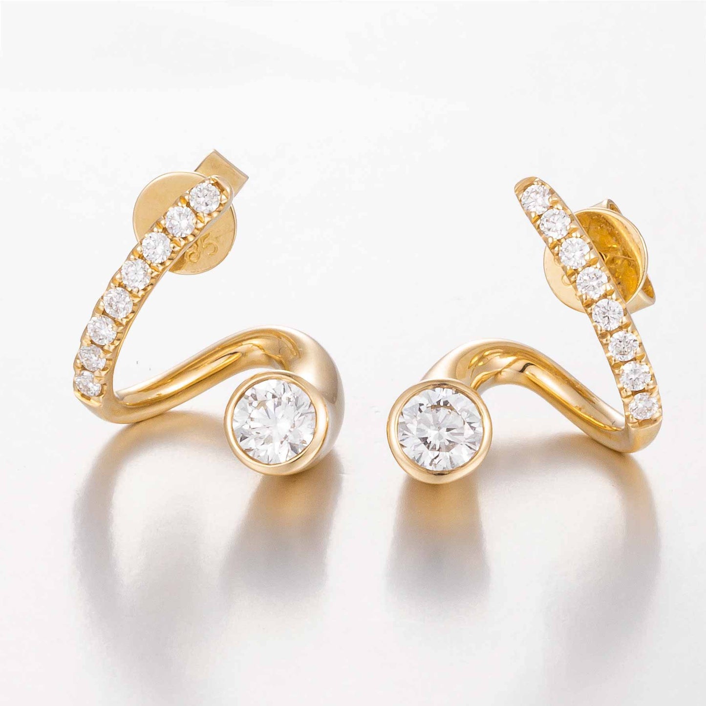 14K Lab Grown Diamond Earrings