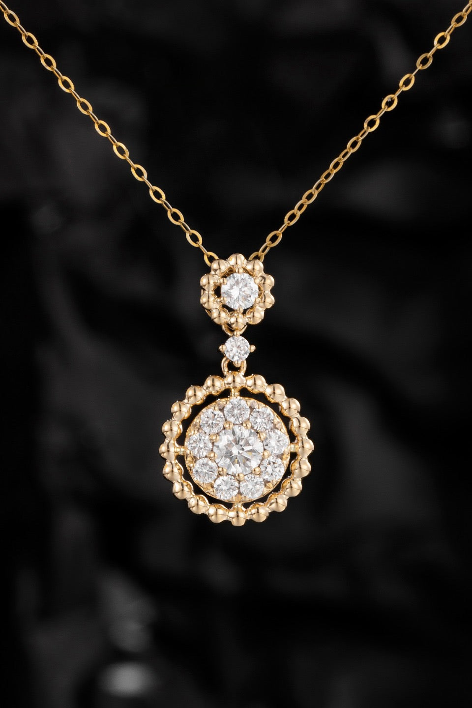 14K Lab Grown Diamond Pendant