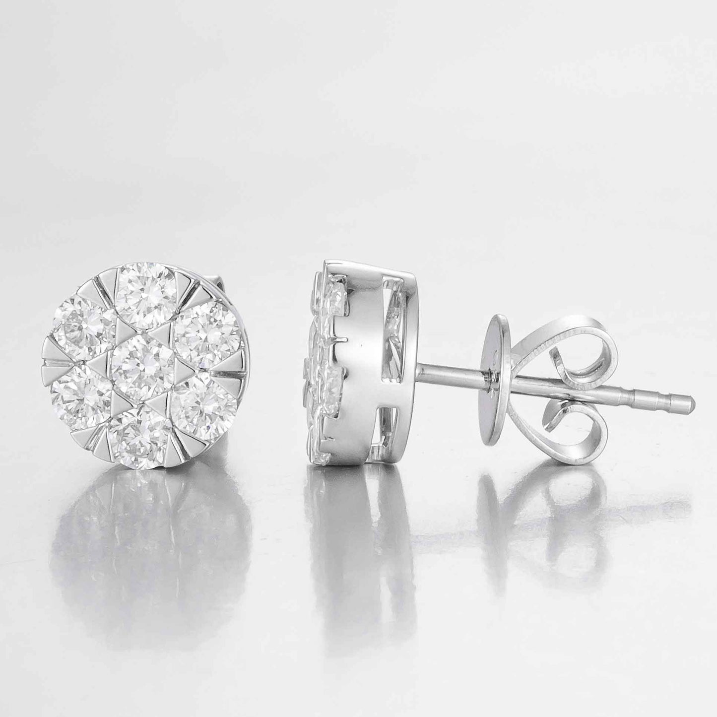 18K Lab Grown Diamond Earrings