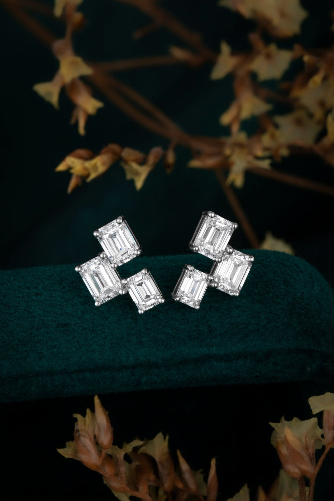 Burton Jewelry - Pt900 Lab Grown Diamond Earring